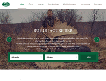 Tablet Screenshot of buhlsjagtrejser.dk